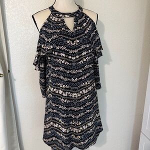 Candie's Flutter Halter Dress, size Large